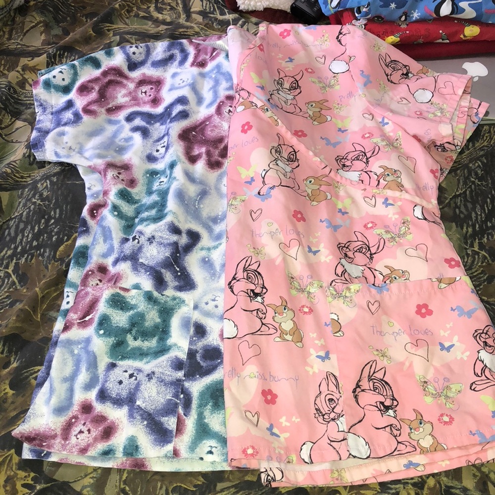 Large scrub tops